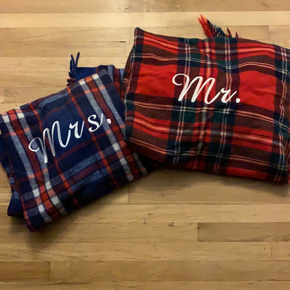 Mrs & Mr wool blankets ❤️